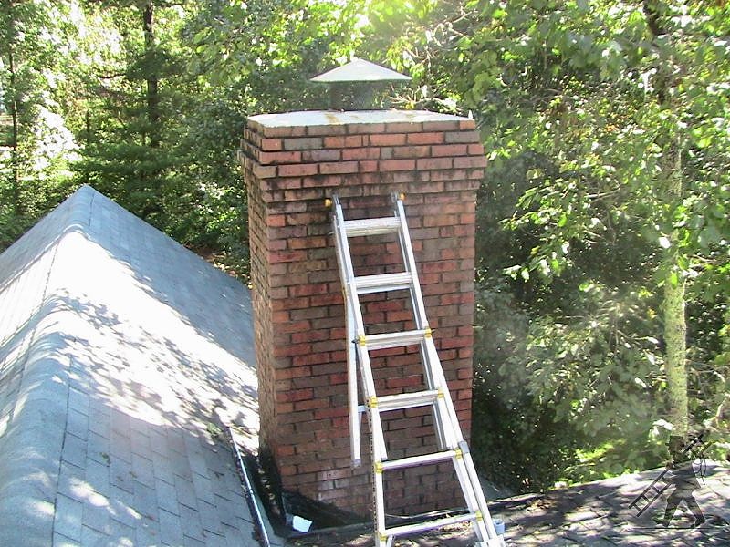 Chimney Crown with Ladder
